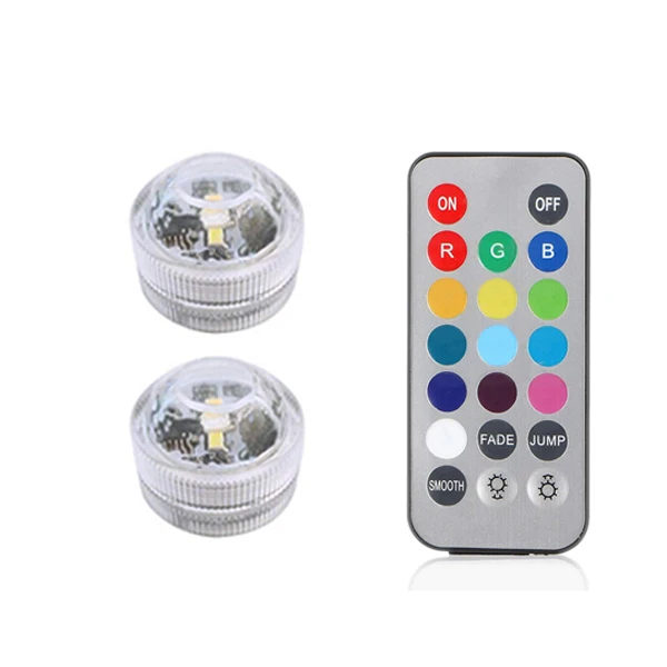 swimming pool lights underwater Battery Powered RGB Submersible LED Light IP68 Waterproof Underwater Led Light Night Lamp for Fish Tank Pond Wedding Party Light underwater pond lights Underwater Lights