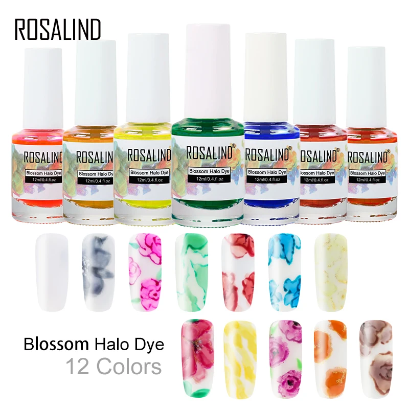 

ROSALIND 12ML Blossom Nail Gel Polish Design Of Gel Semi Permanent UV Lamp Soak Off Nail Art Manicure Lacquer Polish Gel