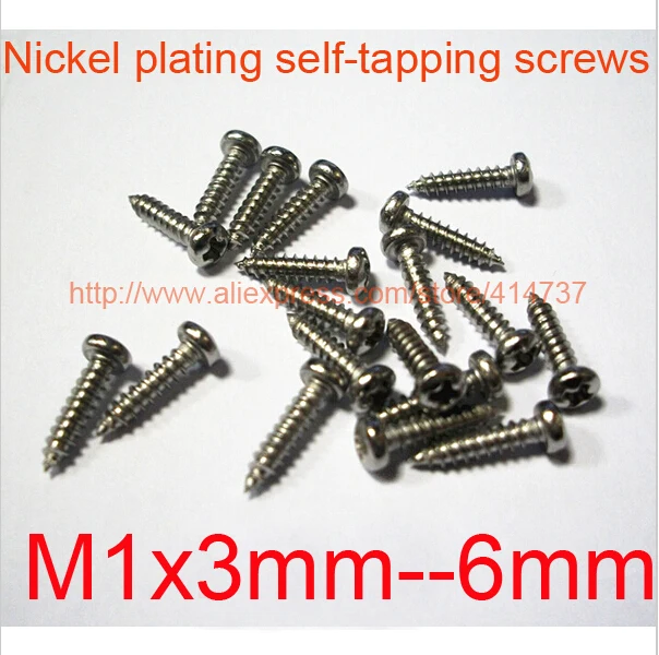 1000Pcs/set M1 M1.2 M1.4 M1.7 mix PA head micro screws round hea edPTH 