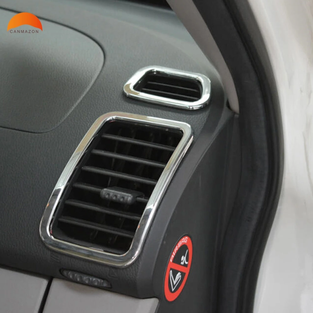 

For Mitsubishi Pajero Montero Sport 2009-2014 ABS Chrome Plastic Panel Air Conditional Vent Covers AC Trim Accessories
