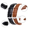 Bracelet de montre souple en cuir avec boucle en acier, 12mm,14mm,16mm,18mm,20mm,22mm,24mm, luxe bracelet de montre ► Photo 2/6