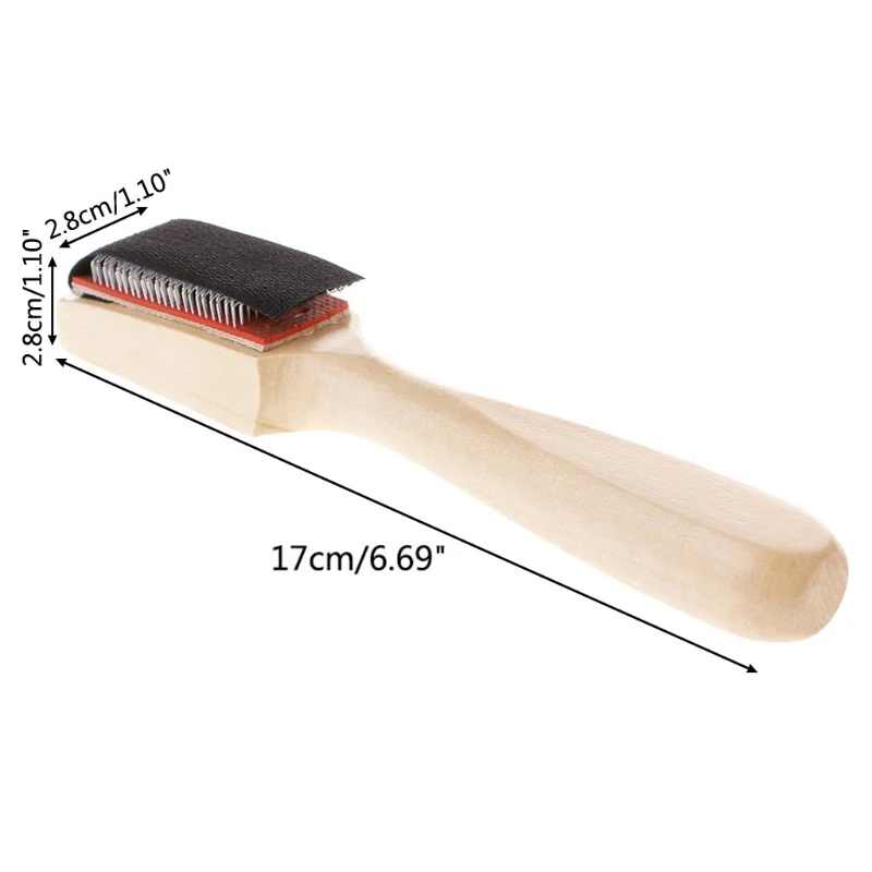 

Wood Suede Sole Wire Cleaners Dance Shoes Cleaning Brush For Footwear