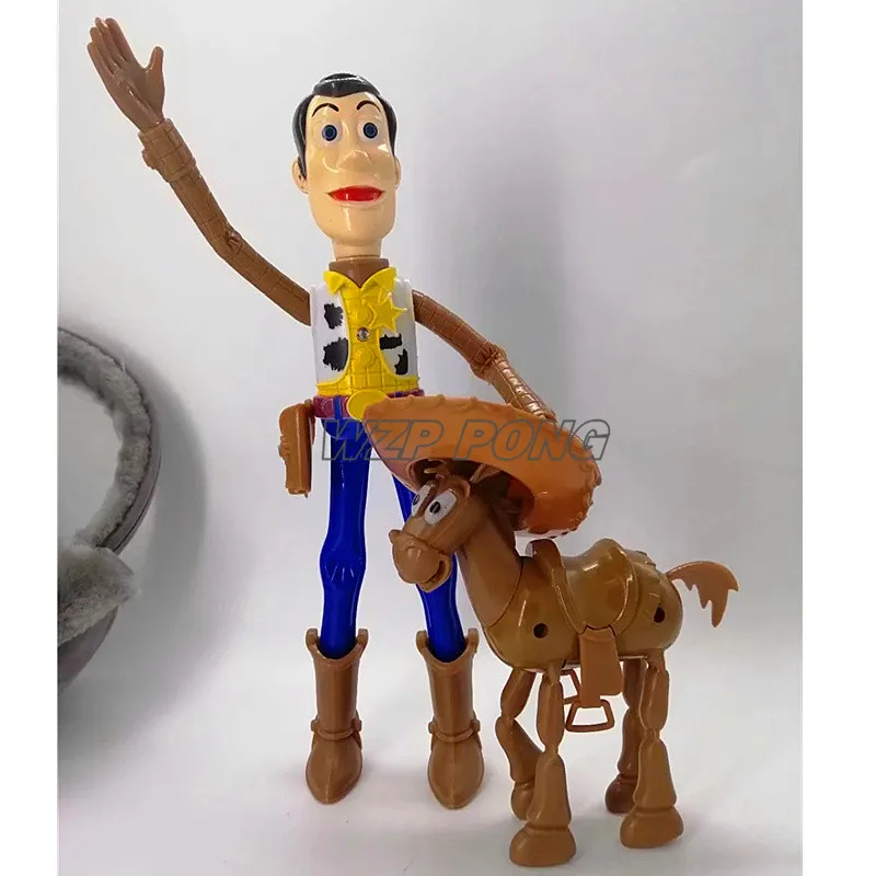 

Toy Story Woody Bullseye LED Voices Joint Movable Figurine Dolls Toys PVC Action Figure Collectible Model Toy Kids Gift