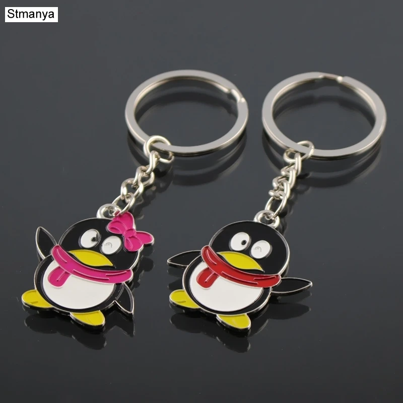 

Cartoon penguin Key Chain Animal Pendant Car Key Ring New Fashion Lovely Bag pendant Car Keychain creative Jewelry K1719