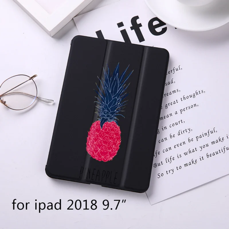 Роскошный Магнитный чехол-книжка с сердечком и фруктами для Apple iPad 9," чехол для iPad 9,7" из искусственной кожи складной чехол-книжка для планшета - Цвет: B200124-BIP