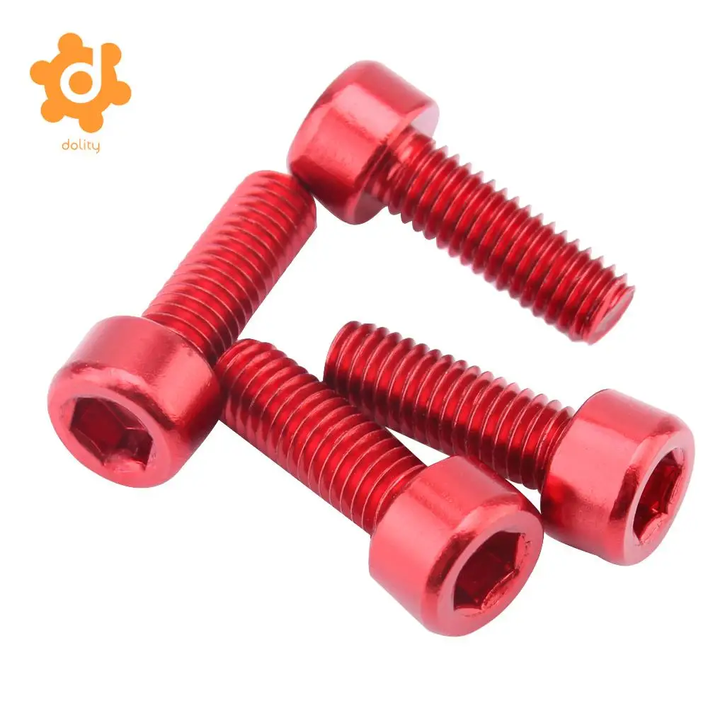 4Pcs Water Bottle Cage Screws Aluminum Alloy Bike Holder Screws for water cage Enhancement Bicycle Water Bottle Accessories