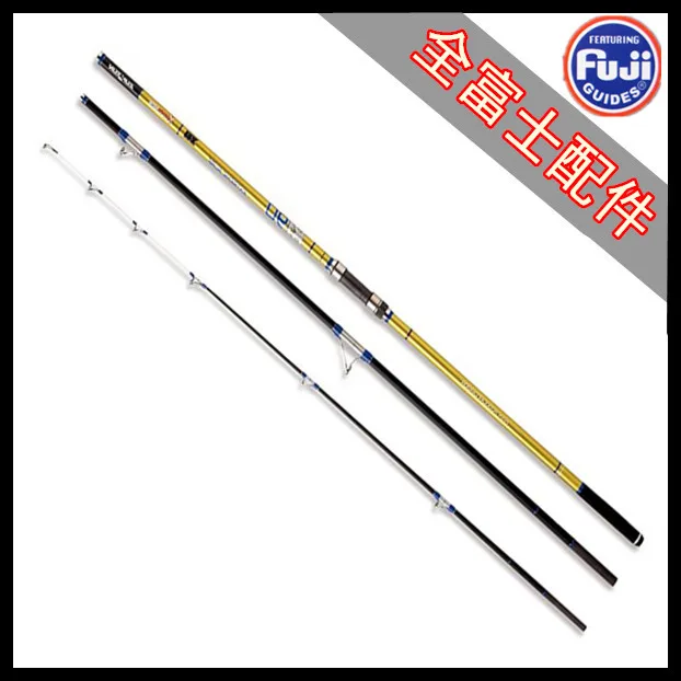 Cheap Zunzun 4.2m surf casting rods all fuji 3 sections