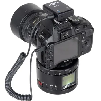 

2pcs AFI MA2 Mini LED Electronic 360 Degree Rotating Time Lapse Panorama Tripod Head for Gopro DSLR Smartphones by DHL