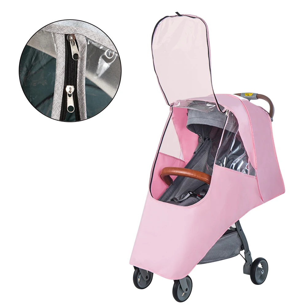 

Stroller Accessories Raincoat For Stroller Kids Waterproof Rain Cover Wind Dust Shield Zipper Open For Baby Strollers Accessory