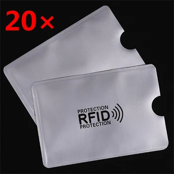 

20 pcs/set 13.56mhz IC Card Protection NFC Shielded Card Sleeve RFID Shielded Sleeve Card Blocking Prevent unauthorized scanning