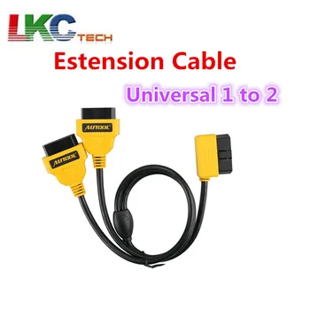 

2019 AUTOOL Universal 1 to 2 16pin OBD2 Cable Connector OBDII 16pin Male to Female Splitter Extension Cable