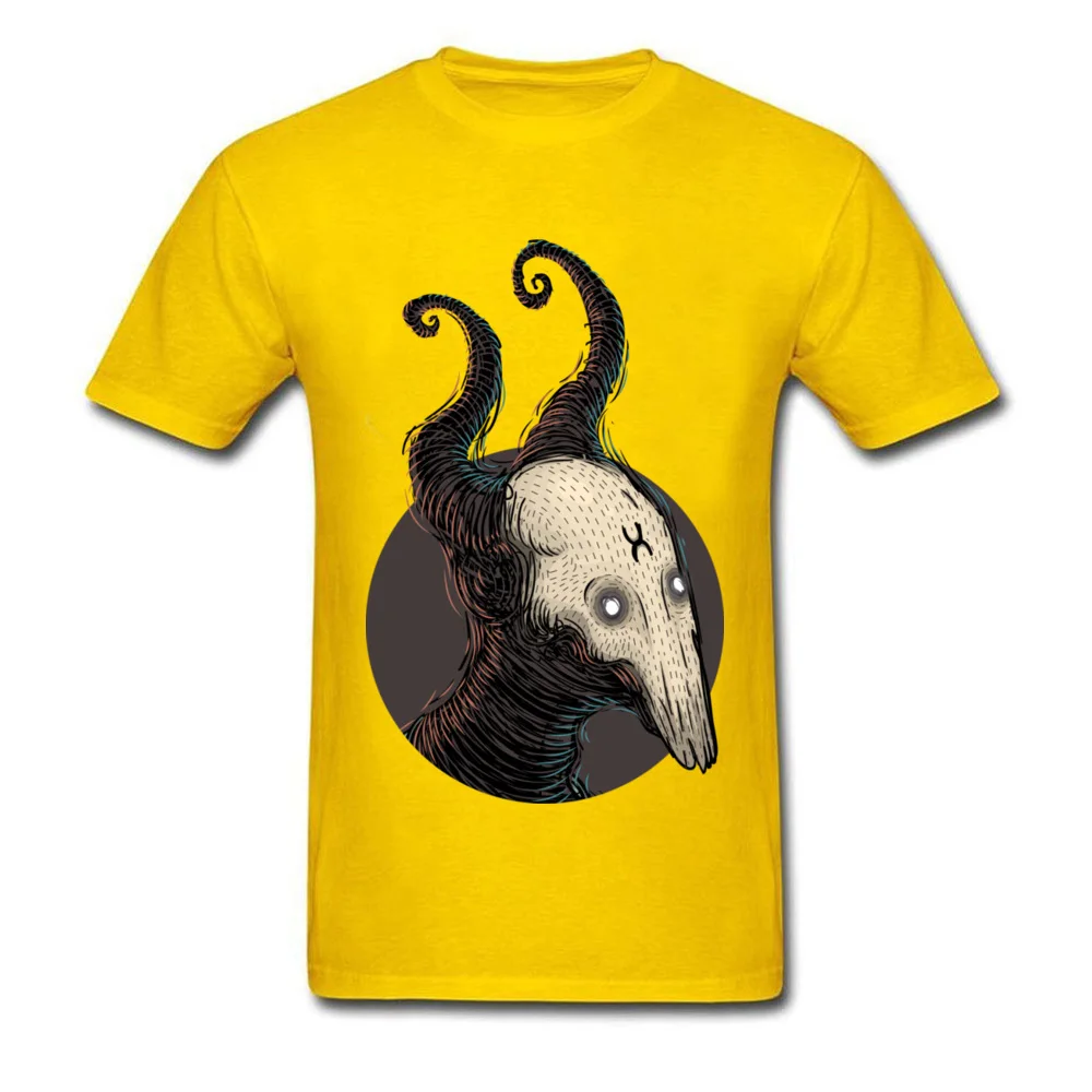 2018 Popular Men Tshirts Crewneck Short Sleeve All Cotton devilyoung Tops & Tees Design Tee-Shirts Drop Shipping devilyoung yellow