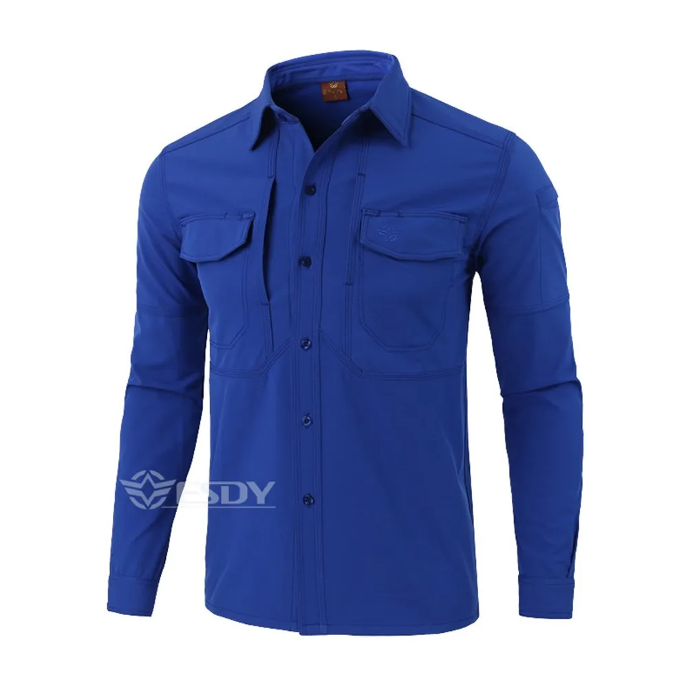 ESDY Открытый Кемпинг и туризм Рубашки для мальчиков осень с длинным рукавом теплая рубашка мужские свободные ветрозащитный водонепроницаемый анти-weartactics рубашка