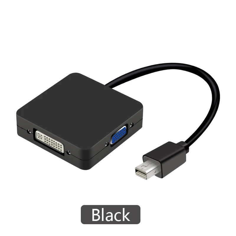Высокое разрешение 3 в 1 мини дисплей порт к HDMI/DVI/VGA дисплей порт кабель адаптер для мультимедийного проектора Smart tv