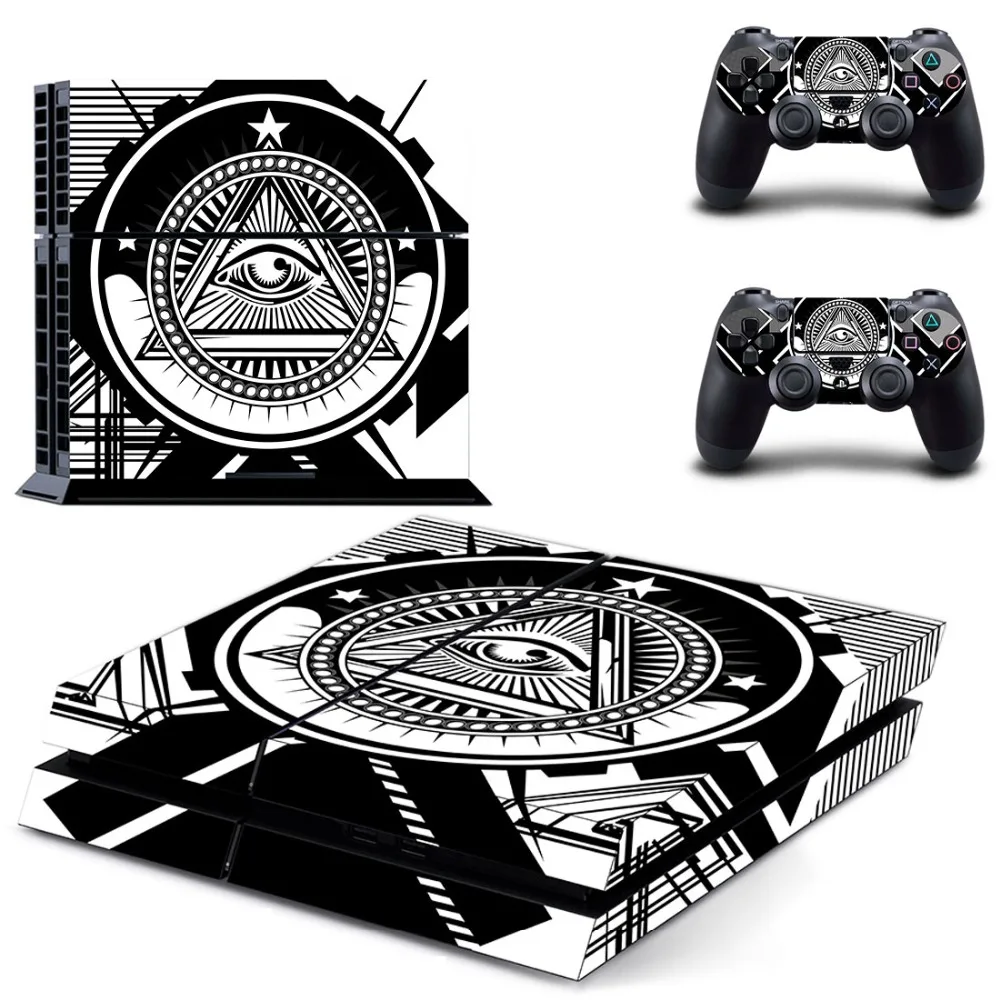

Eye of Providence PS4 Skin Sticker Decal Vinyl for Sony Playstation 4 Console and 2 Controllers PS4 Skin Sticker