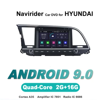 

touch screen OTOJETA Android 9.0 car dvd player FOR HYUNDAI ELANTRA 2016 navigation car accessories gps Multimedia radio