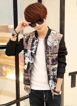 

Youth Metrosexual Bomber Jacket Mens Autumn Jacket Classic Mens Coats Brand Clothing Baseball Collar Mens Jackets And Coats Slim