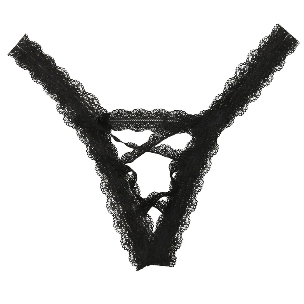 

Plus Size S-3XL Sexy Women Lace G-String Underwear Panties Lingerie Flower Low Waist Thongs