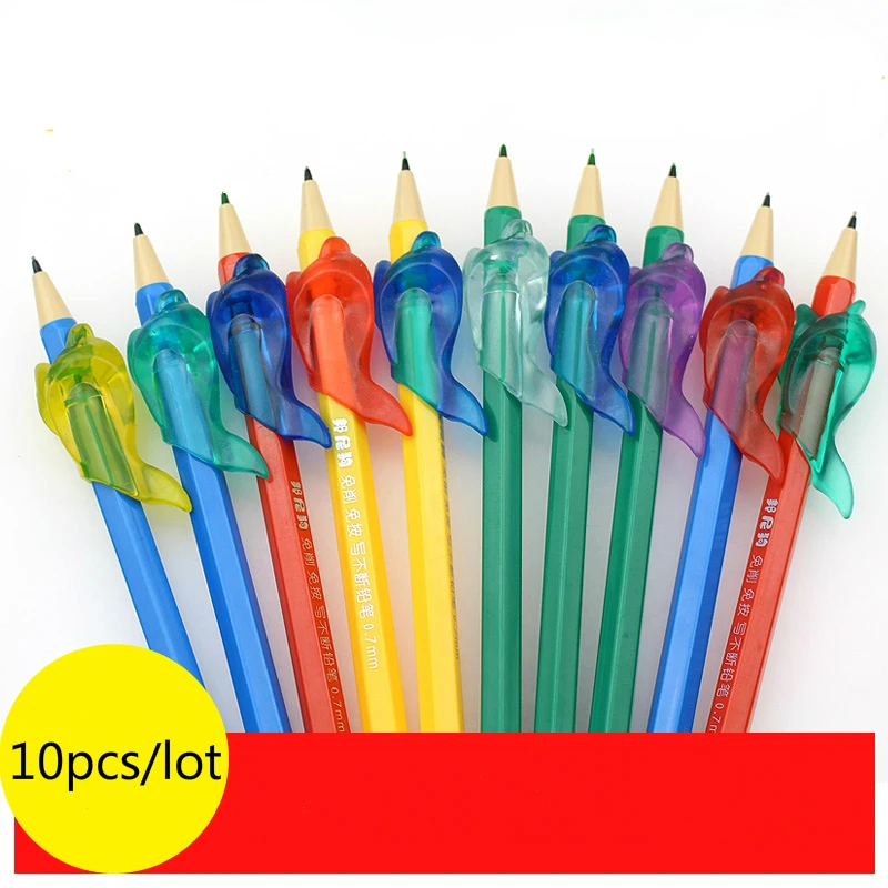 

Fish Style Pupil Writing Posture Correcting Tool Soft Silicone Pencil Topper Device Student Stationery Pen Posture Corrector