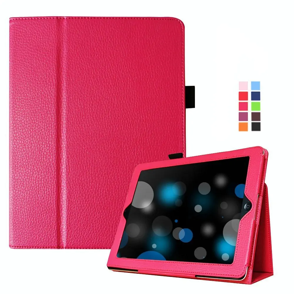 

Case Cover For iPad 2 3 4 Folio Flip PU Leather for iPad 3 with Retina DISPLAY ipad 2 ipad4 Stand Pencil Holder Cases auto sleep