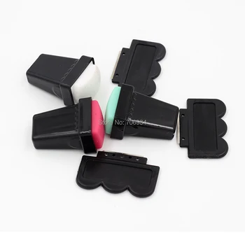 

Nail Polish Display Rings 3Sets DIY Nail Art Stamping Kits Scraper Silicone Stamper Transfer Stamp 1.7*1.1Inch