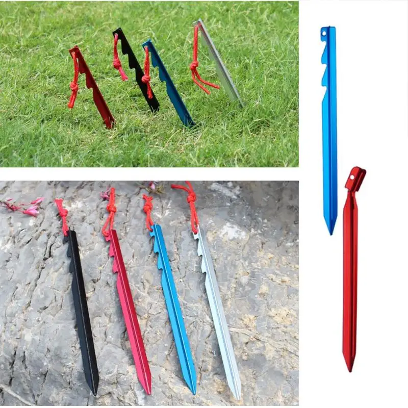 Buy 10pcs 7001 Aluminum Alloy Tent Pegs Nails with