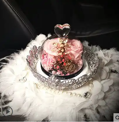 Аксессуары для интерьера Forever Flower роза кристалл стразы Женский жемчуг|Орнаменты|