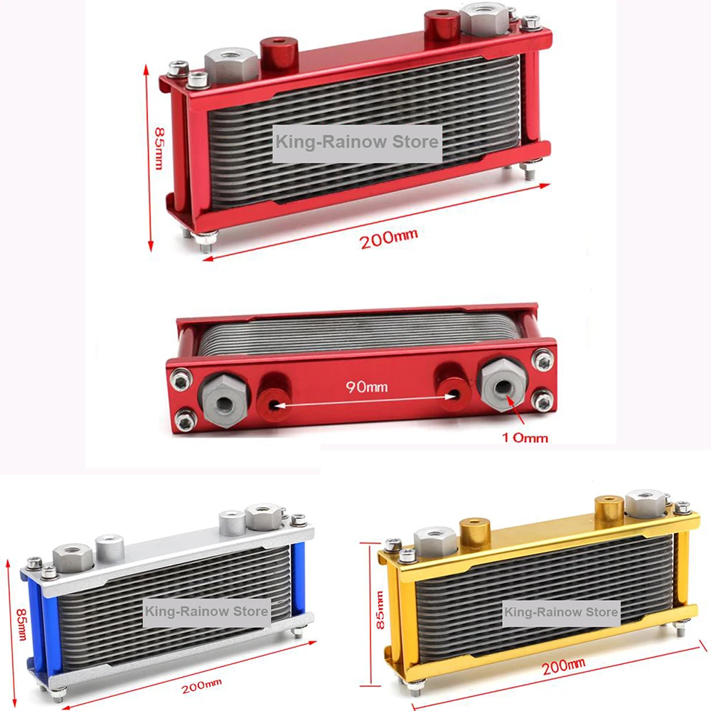 

High Performance Radiator Oil Cooler Aluminium Cooling System 125cc 155cc 160cc Motorcycle Dirt Pit Monkey Bike Accessories