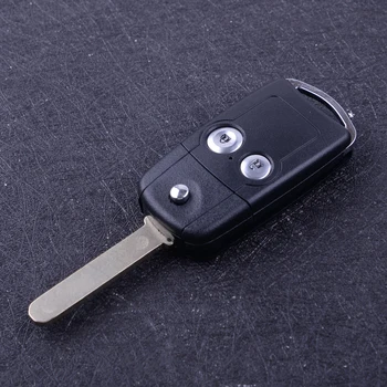 

beler Black 2 Buttons Car Remote Flip Key Fob Shell Case Cover Plastic Fit For Honda Civic Accord Jazz CRV HRV