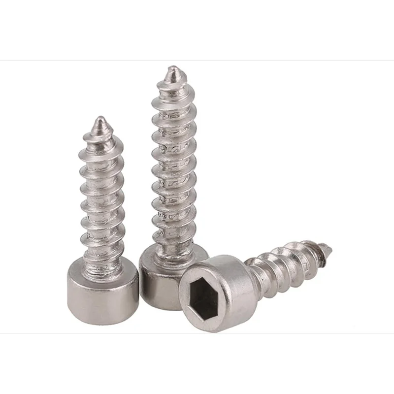 304 Stainless Steel Round Head Hex Self Tapping Screws Pan Head Hex