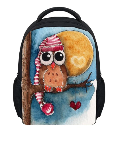 Школьный мини-рюкзак с принтом животных для девочек, детский рюкзак с изображением совы, рюкзак для детей, рюкзак для детского сада, сумка для книг