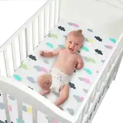 100% хлопок кроватки установлены простыни мягкая детская кровать Матраса Протектор и эластичные зажимы для простыней клип мультфильм