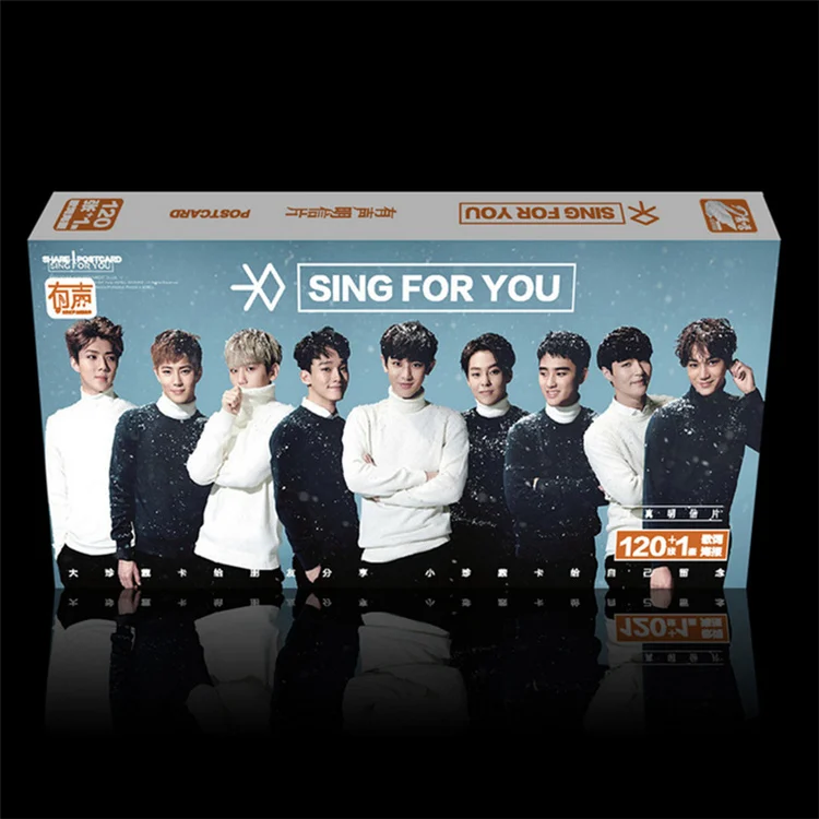Exo kpop поет для вас открытки альбома карты постер k pop exo M фото lomo сувенирные