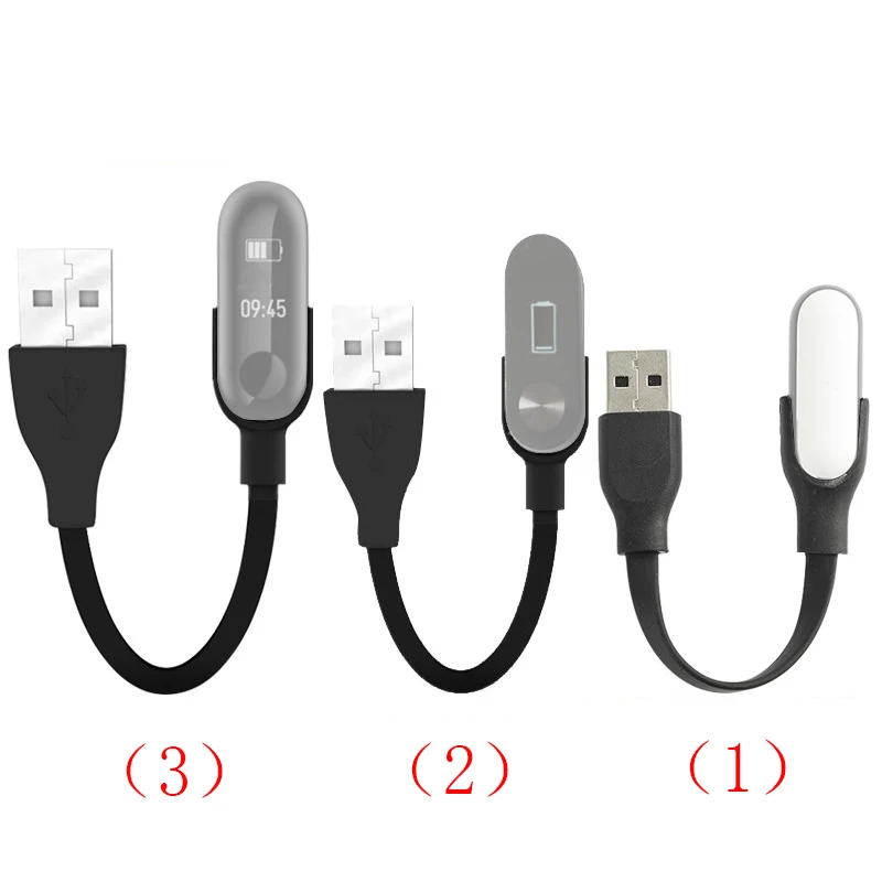 

USB Charging Cable Charger Cord For Xiaomi Mi Band 1 2 3 Smart Watch