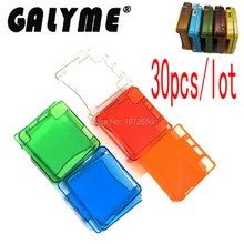 30 шт./партия кристально чистый защитный чехол для игровой консоли GBASP Хрустальный чехол в виде ракушек для игры в виде ниндогбы SP