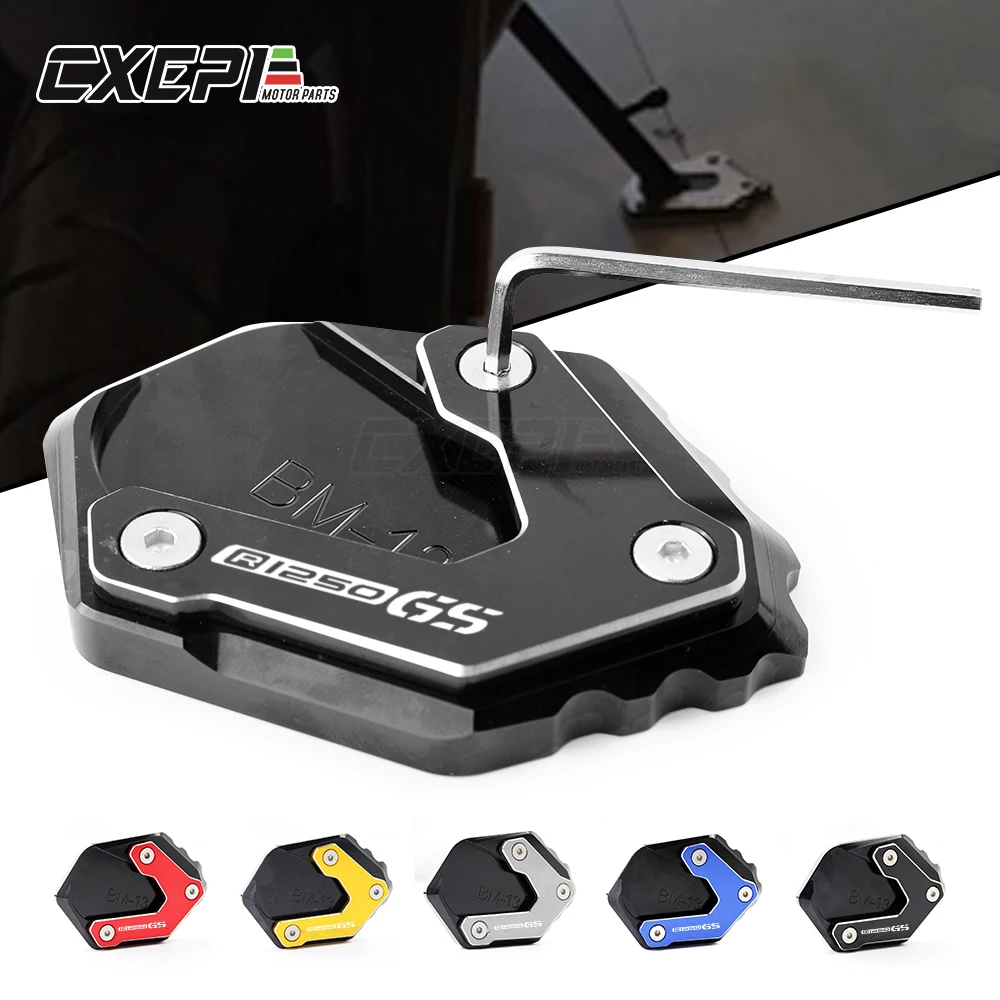 

Motorcycle CNC Kickstand Side Stand Enlarge Extension Pad Support For BMW R1200GS LC R1250GS Adventure F850GS F750GS Accessories