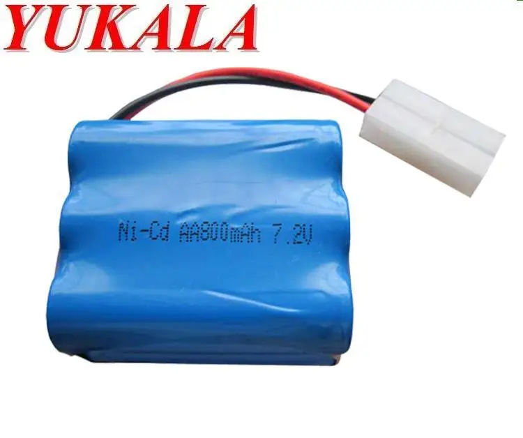 YUKALA 7.2V 800mAh N-CD AA Battery for RC Truck/ RC car/ 3827 2879 3832 RC boat/ RC tank YUKALA 7.2V 800mAh N-CD AA Battery for RC Truck/ RC car/ 3827 2879 3832 RC boat/ RC tank