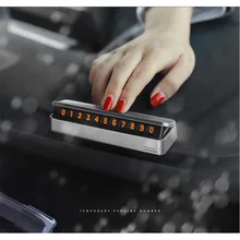 Высококачественная высококлассная наклейка для автомобиля, временная парковочная карта, ящик с цветочным рисунком, телефонная карточка, легко разборка, замена