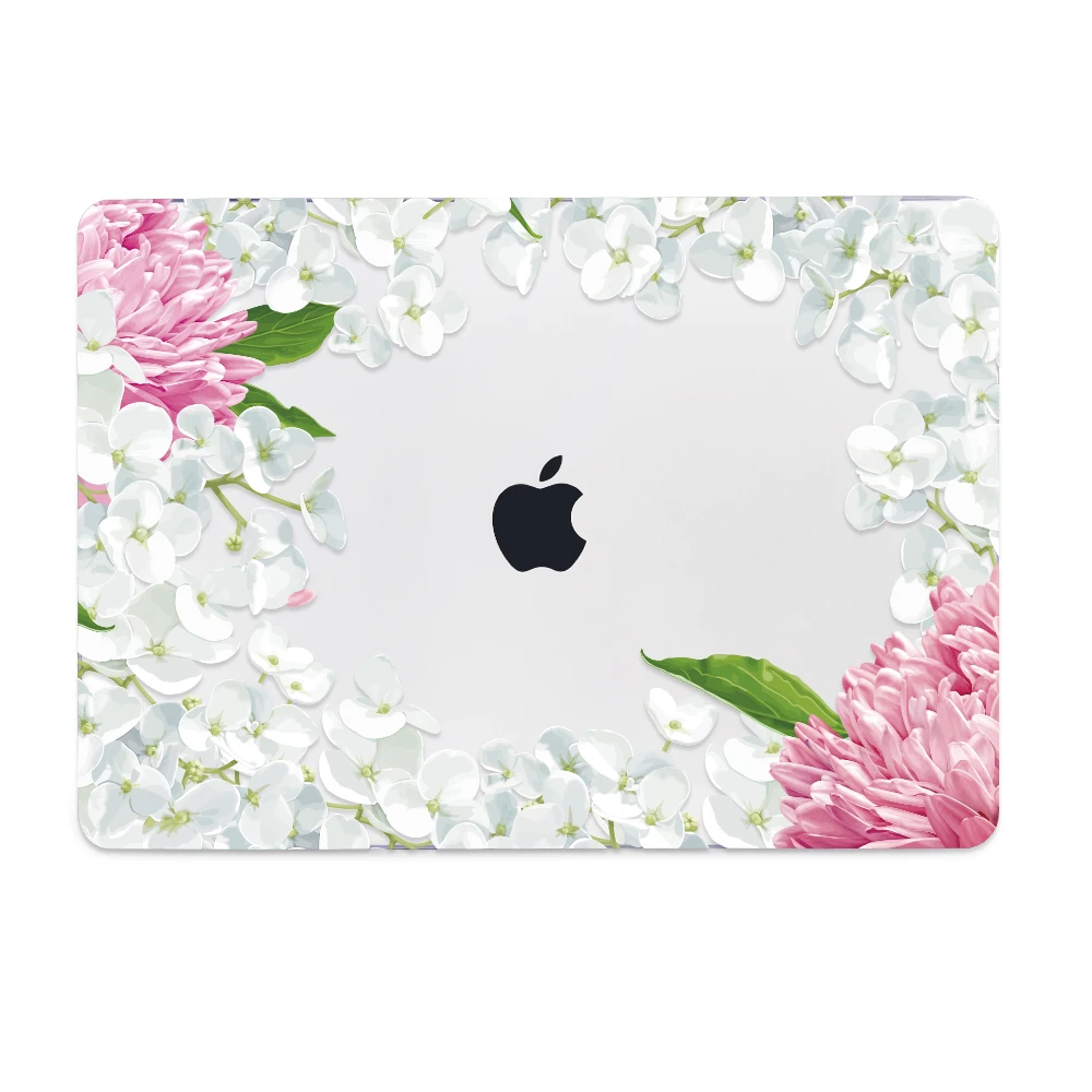 Flowers Laptop Case for Apple MacBook Pro Air Retina 11 12 13 15 Inch Touch bar Hard Cover Shell Sleeve with Free Gift