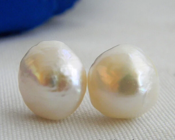 

FREE SHIPPING>>> free shipping 12776 White Baroque Freshwater Pearl Stud Earring