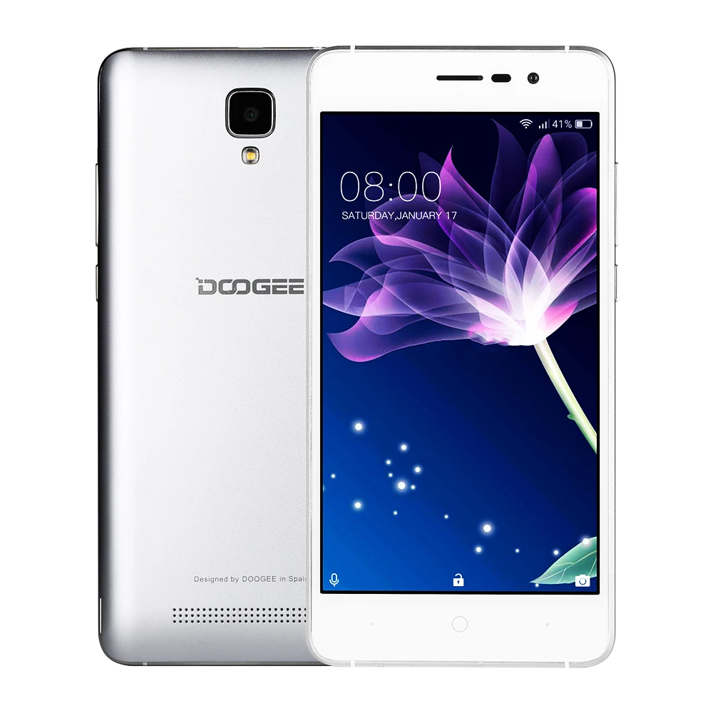 En Stock ahora DOOGEE X10s teléfonos móviles 5,0 pulgadas IPS 8 GB Android6.0 teléfono inteligente Dual SIM MTK6580 5.0MP 3360 mAH WCDMA GSM teléfono móvil