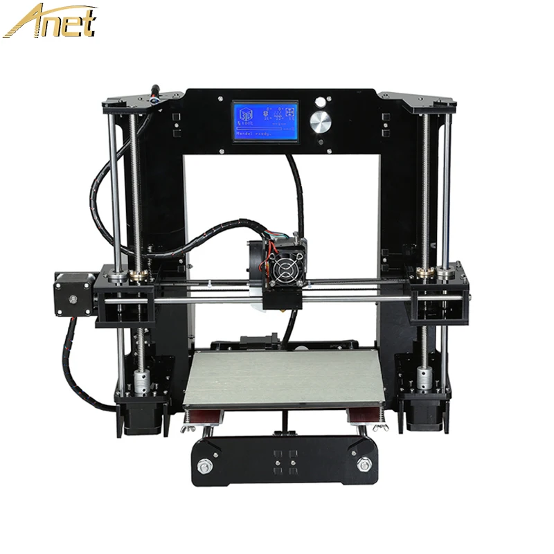 Anet A6 A8 Нормальный/Авто Уровень 3d Принтер Комплект Большой размер Reprap Prusa i3 принтер
