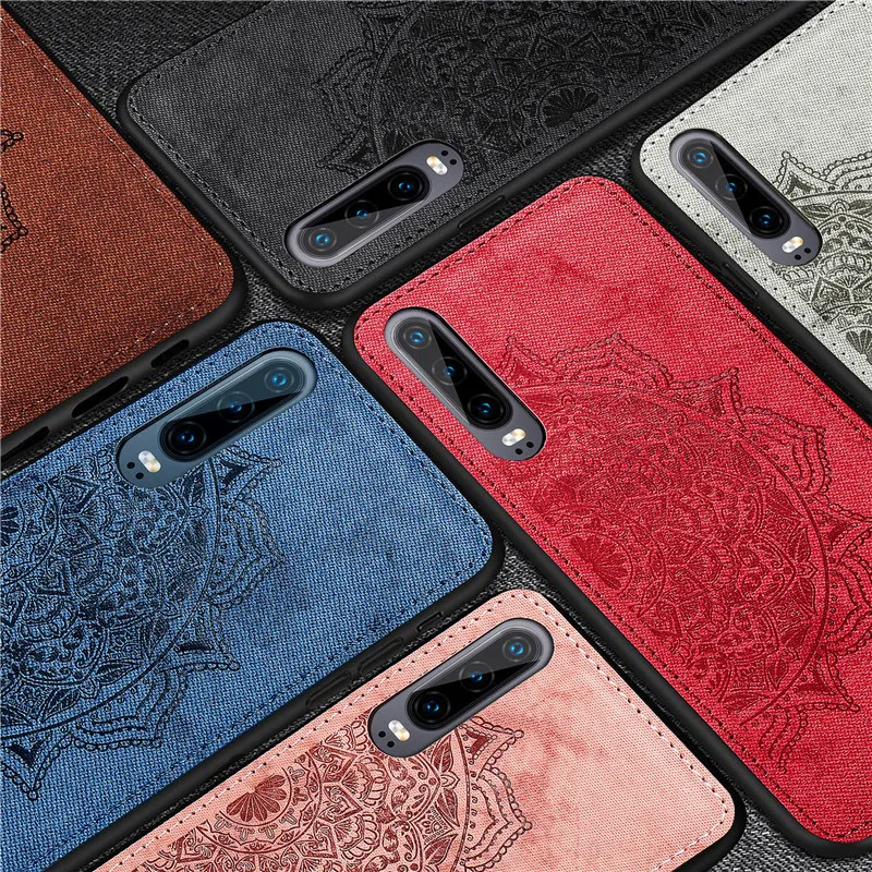 Hybrid Cloth TPU Magnetic Phone Case For Huawei P30 P30pro Honor 10Lite 8A 10i P30lite Nova 4E Y5 Y6 pro Y7 Y7pro 2019 |