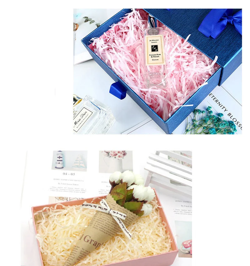 100 г красочные измельченные Crinkle бумага наполнитель подарочной коробки ремесло вечерние Ремесло бумажные украшения практичные коробки для конфет DIY упаковка