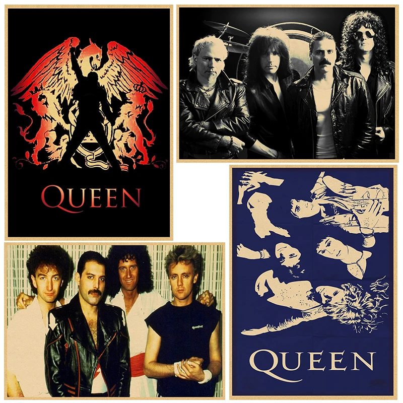 

Queen retro Poster Retro Kraft Paper Bar Cafe Home Decor Painting Wall Sticker Part 1