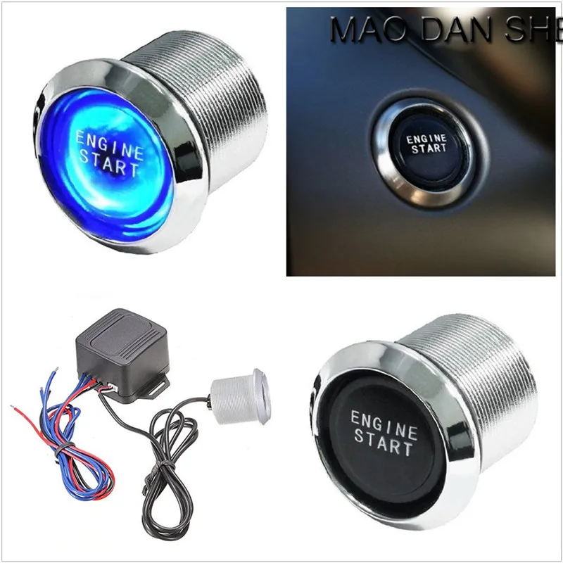 

Universal Car Auto Keyless Engine Ignition LED Light Button Starter Power Switch Push Start