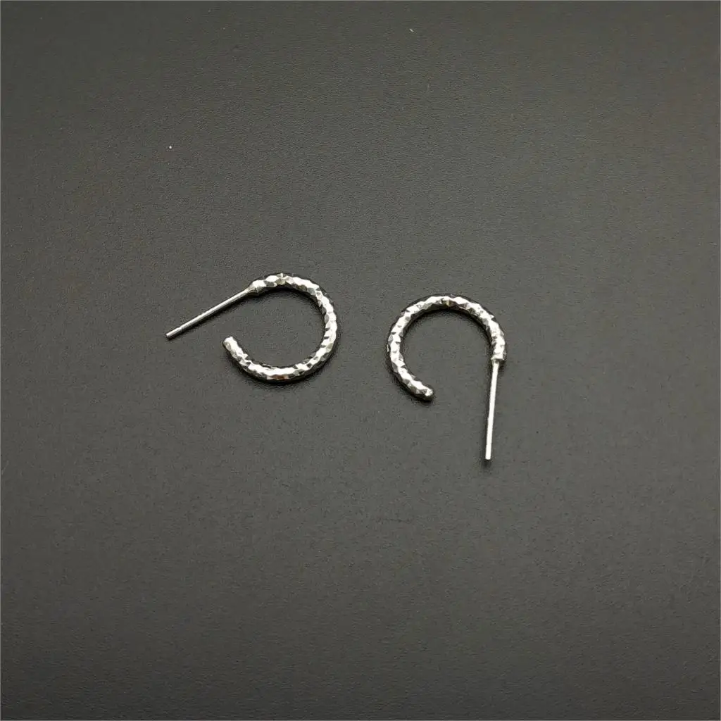 simple silver earring woman 100% 925 Sterling silver Jewelry fashion Hypoallergenic Stud earrings for women gift