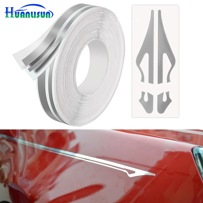 

HUANLISUN car styling universal car waist line sticker stickers strip decoration Sticker 8color 98cm*1cm(a roll)