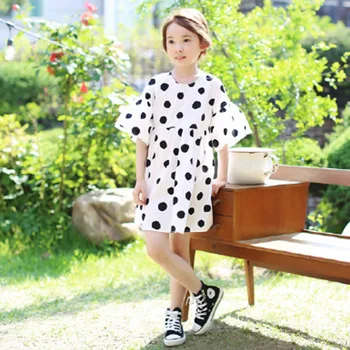 

Chiffon Baby Teenagers Girls Summer Dress 7 8 10 12 14 4 6 Years Dot Kids Girl Dresses Clothing 2020 New Loose Children Dress