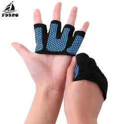 FDBRO 2019 противоскользящие перчатки для спортзала дышащее упражнение для укрепления тела тренировочные спортивные перчатки для фитнеса